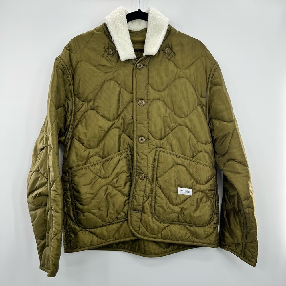 NWT Banks Journal Georgia Jacket Sherpa Collar Mid-Weight Quilted Weave XL M - Picture 7 of 16